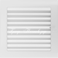 Вентиляционная решетка Белая с задвижкой (22*22) 22BX