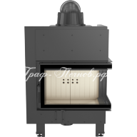 Каминная топка стальная Kratki MBM/P/BS/SG (гнутое стекло) (10 кВт) - Каминная топка стальная Kratki MBM/P/BS/SG (гнутое стекло) (10 кВт)