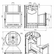Печь для бани Везувий Скиф Парогенератор Ковка Панорама &quot;М&quot; - Печь для бани Везувий Скиф Парогенератор Ковка Панорама "М"