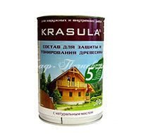 Состав для защиты и тонирования древесины KRASULA  0,95л/ 0,85кг​